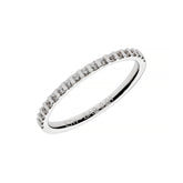 Halb-Memoire Goldring mit 19 gefassten Diamanten - ETH BAR 001